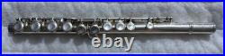 Jupiter Carnegie XL Flute Emerson USA Silver Open Hole Flute Black Hard Case