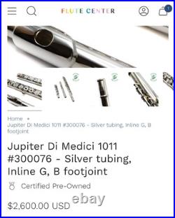 Jupiter Di Medici (by Altus) 1011.925 Silver Flute 2 Headjoints + Protec Luxe Jupiter Di Medici (by Altus) 1011.925 Silver Flute 2 Headjoints + Protec Luxe