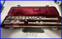 Jupiter FL 507 Flute -Silver Plated Closed Hole -C Key & Case -Nice Condition