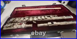 Jupiter FL 507 Flute -Silver Plated Closed Hole -C Key & Case -Nice Condition