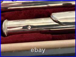 Jupiter FL 507 Flute -Silver Plated Closed Hole -C Key & Case -Nice Condition