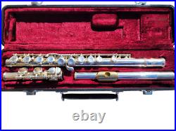Jupiter Flute Model CEF 510 Silver Student Flute with Gold Lip and Hard Case Jupiter Flute Model CEF 510 Silver Student Flute with Gold Lip and Hard Case