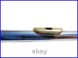 Jupiter Flute Model CEF 510 Silver Student Flute with Gold Lip and Hard Case Jupiter Flute Model CEF 510 Silver Student Flute with Gold Lip and Hard Case