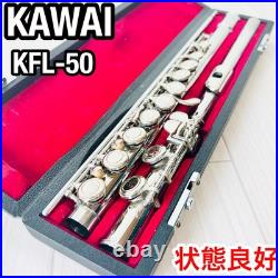 KAWAI Kawai KFL 50 Flute Wind Instrument Beginner Introduction Silver Flute KAWAI Kawai KFL 50 Flute Wind Instrument Beginner Introduction Silver Flute