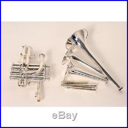 Kanstul 1520 Series Bb / A / G Piccolo Trumpet 1520-2 Silver 190839017659