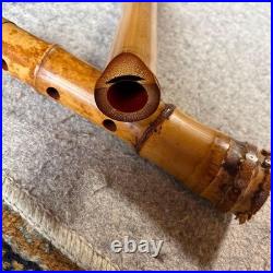 Kozan Shakuhachi 255 Shaku 6 Sun Pipe Flute Vintage Used Thin Crack Good