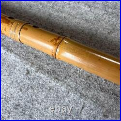 Kozan Shakuhachi 255 Shaku 6 Sun Pipe Flute Vintage Used Thin Crack Good