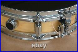 LUDWIG 13 NATURAL LACQUER PICCOLO SNARE DRUM for YOUR DRUM SET! LOT J272