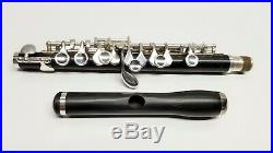 Lightly Used Grenadilla Wood Piccolo by Dean Yang with Split E Silver Plated Keys