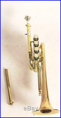 Lot#1251 Hunter Brass Lacquer 4 Valve Piccolo Trumpet