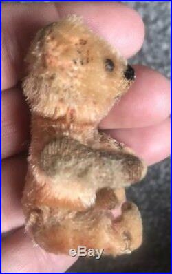 Lot 2 RARE ANTIQUE MINIATURE 2.5 SCHUCO PICCOLO BEARS PINK & GOLD Buy Now