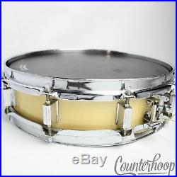Ludwig 14x3Snare Drum Monroe 6ply Natural Maple Vintage 80s 10Lug Piccolo USA