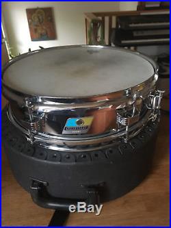 Ludwig 405 3x13 Piccolo Snare Drum 1970s Ludalloy Blue Olive #1308921 with case