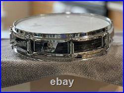 Ludwig Rocker elite piccolo snare drum Black Oyster Pearl re-wrapped 13 x 3