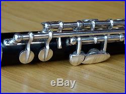 MA. Jahn, Wooden Piccolo, Silver Keys, Silver Headjoint, Wood, Flute