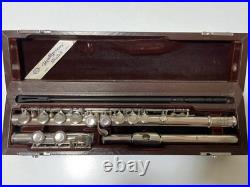 Miyazawa MS-70S Flute with Case Silver Lip Plate Used Japan