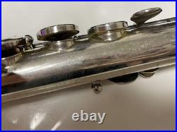 Miyazawa MS-70S Flute with Case Silver Lip Plate Used Japan