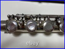 Miyazawa MS-70S Flute with Case Silver Lip Plate Used Japan