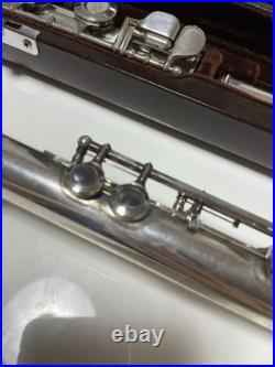 Miyazawa MS-70S Flute with Case Silver Lip Plate Used Japan