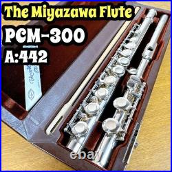Miyazawa PCM-300 Flute Silver Lip Plate Excellent Condition Used With Hard Case