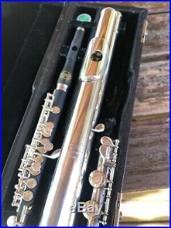 Miyazawa Sterling Silver Open Holes Flute With Floret Piccolo