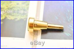 Monette BP1-1L DS Piccolo Trumpet Mouthpiece Gold Plated (Cornet Shank)