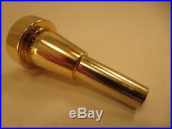 Monette Piccolo Trumpet Mouthpiece BP15S4 Gold Plated Near Mint