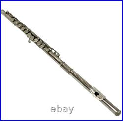 Muramatsu M-85 Flute Silver with Hard Case Soft Case Cleaning Rod Used Japan