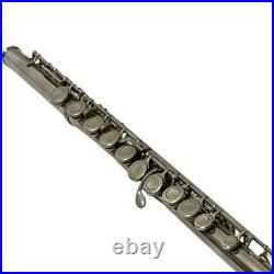 Muramatsu M-85 Flute Silver with Hard Case Soft Case Cleaning Rod Used Japan