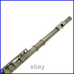 Muramatsu M-85 Flute Silver with Hard Case Soft Case Cleaning Rod Used Japan