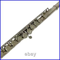 Muramatsu M-85 Flute Silver with Hard Case Soft Case Cleaning Rod Used Japan