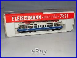N Scale Fleischmann piccolo 7411 BR491 DB 001-4 Glass Train Electric Railcar