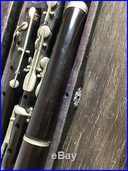 Nach H. F. Meyer Hannover Wooden Flute Piccolo 26.5 Long Cool Piece For Restore