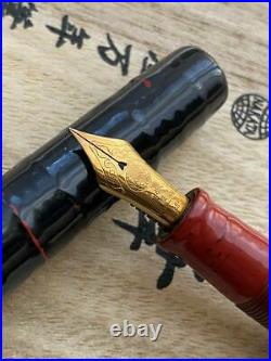 Nakaya Fountain Pen Cigar Piccolo Base Period Painting Nib Gold Fine Soft