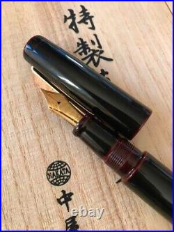 Nakaya Fountain Pen Lighter Model Piccolo Black Pre-owned Free Shipping JAPAN
