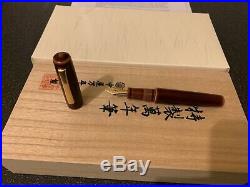 Nakaya Writer Piccolo Toki-Tamenuri Fountain Pen, Urushi lacquer Nib M