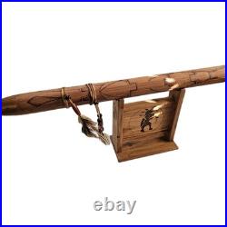 Native American Style Flute Western Cedar 22 Inch Woodburning Kokopelli