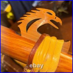Native Flute High Spirits With 100 Year Old Leather Bag Great Piece