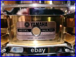 Nice Vintage Yamaha Sd-493 3.5x14 Brass Piccolo Snare Drum 10 Lug Japan Weckyl