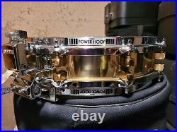 Nice Vintage Yamaha Sd-493 3.5x14 Brass Piccolo Snare Drum 10 Lug Japan Weckyl