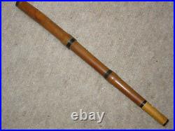 Nice, very old wooden piccolo flute 7 holes! Brown wood, boxwood