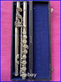 Nikkan WARBLE No. 3 Metal Flute with Case, Needs Repair, Used, As-Is