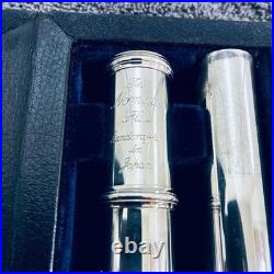 Nomata Flute LS-1E Sterling Silver Lip Head MIJ Japan with Case Serviced Closed