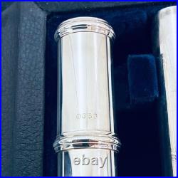 Nomata Flute LS-1E Sterling Silver Lip Head MIJ Japan with Case Serviced Closed