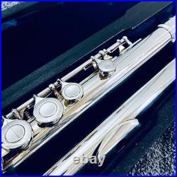 Nomata Flute LS-1E Sterling Silver Lip Head MIJ Japan with Case Serviced Closed