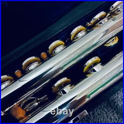 Nomata Flute LS-1E Sterling Silver Lip Head MIJ Japan with Case Serviced Closed