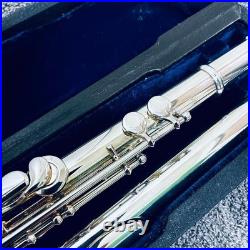 Nomata Flute LS-1E Sterling Silver Lip Head MIJ Japan with Case Serviced Closed