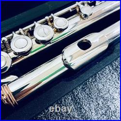 Nomata Flute LS-1E Sterling Silver Lip Head MIJ Japan with Case Serviced Closed