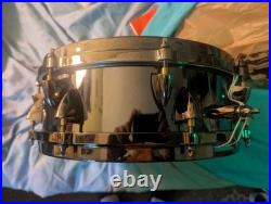 OCP 13x4 Steel Piccolo Snare Drum Black Nickel In Great Shape