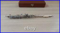 Old silver plated piccolo flute Leningrad factory 1989 USSR
